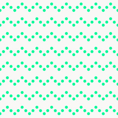Abstract green white geometric zigzag texture. Vector illustration.