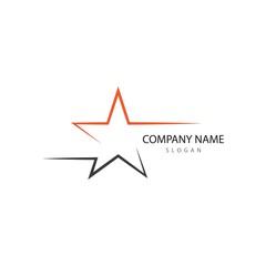 Obraz premium Star Logo Template vector icon illustration design
