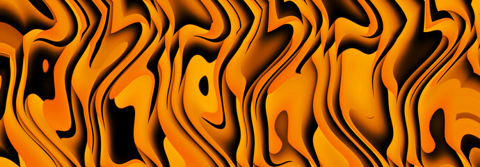 Abstract wide psychedelic illustration	