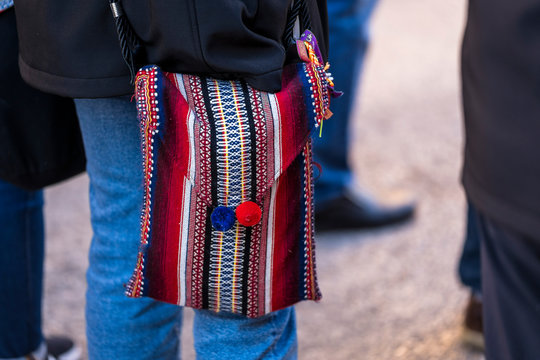 Bolsa tipica para guardar instrumento de viento de la zona mediterranea, dulzaina