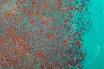 close view of rust metal for background