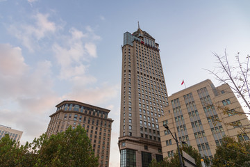 Fototapeta premium SHANGHAI, CHINA - Nov,19, 2019: The Bund of shanghai china.ShangHai is the economic center of china.
