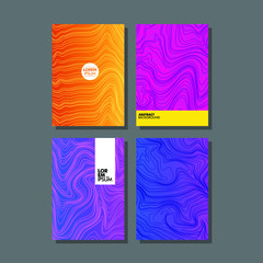 Liquid colors covers set with Bright colors mixture