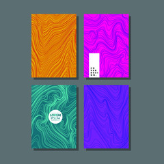 Liquid colors covers set with Bright colors mixture