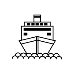 ship icon vector template