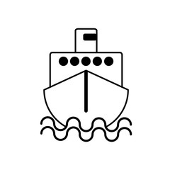 ship icon vector template