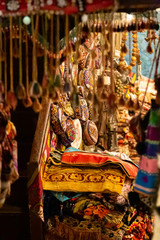 Beautiful photo of souvenir shops in the Fethiye, Turkey.