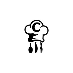 Letter C logo isolated on white background