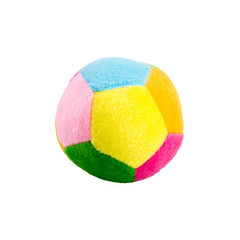 Toy or baby toy soft ball on the background new.