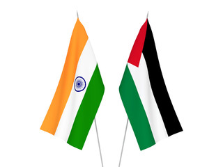 India and Palestine flags