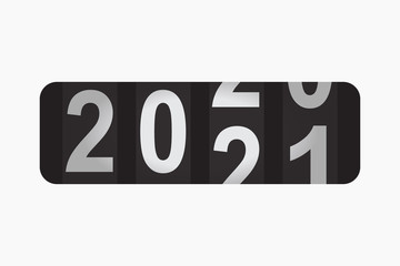 Next year counter. vector illustration