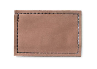 Blank jeans label isolated