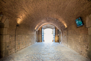 Obraz premium Montjuic castle in Barcelona, Catalonia, Spain.
