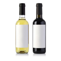 two wine bottles