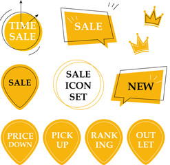 ネットショップのsaleアイコンセット © Kei A