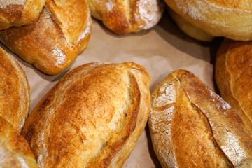 bread on wooden table