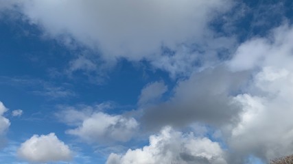 blue sky with clouds