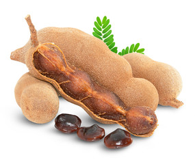Tamarind isolated on a white background