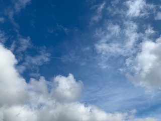 blue sky with clouds