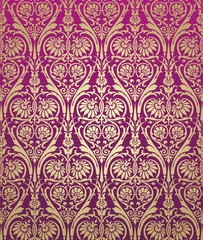 Paisley floral pattern , textile swatch , India	