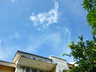 White, Fluffy Clouds And Blue Sky Background From Clouds And Sky