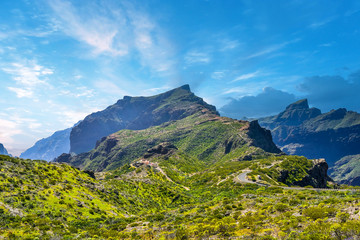 magnificent landscape of Barranco del Infierno on the island of Tenerife in the Canaries