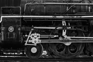 Obraz na płótnie Canvas 蒸気機関車