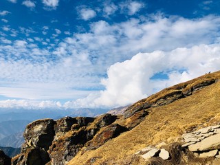 Fototapeta premium view of mountains