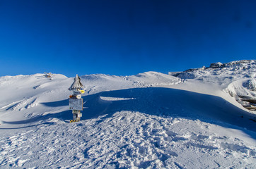 Fototapeta na wymiar panorama z połoniny Wetlińskiej Bieszczady