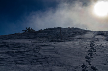 zima na połoninie Wetlińskiej Bieszczady  © wedrownik52