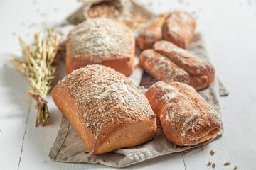 Homemade buns for healthy and tasty breakfast