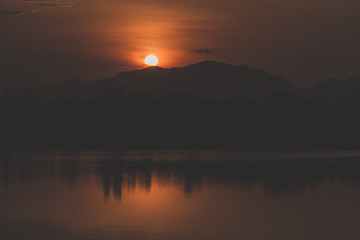Sunset over Lake Simbi