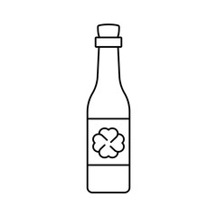 Beer flat icon vector illustration. St. Patricks Day vector illustration.