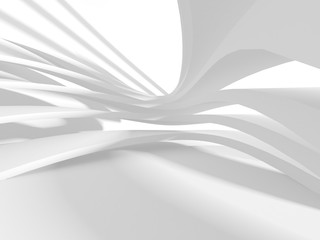 Abstract White Architecture Design Concept