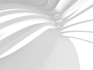 Abstract White Architecture Design Concept