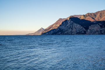 Lake Garda in northern Italy, Europe.