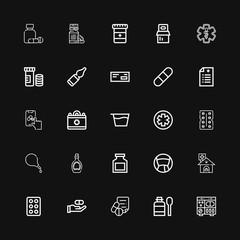 Editable 25 prescription icons for web and mobile