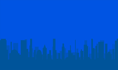 Classic Blue Night Cityscape