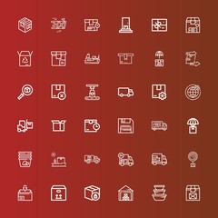 Editable 36 export icons for web and mobile