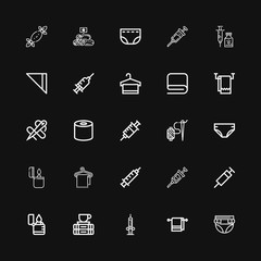 Editable 25 disposable icons for web and mobile