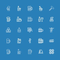 Editable 25 barrel icons for web and mobile