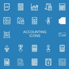 Editable 22 accounting icons for web and mobile