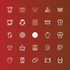 Editable 25 cotton icons for web and mobile