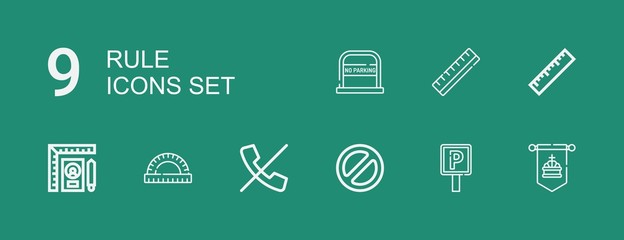 Editable 9 rule icons for web and mobile