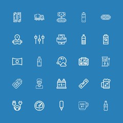 Editable 25 full icons for web and mobile