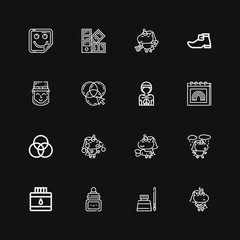 Editable 16 rainbow icons for web and mobile