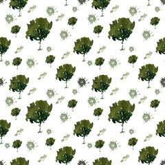 Gray color seamless watercolor pattern Abstract background Paint background spots, dots and lines, hand-drawn