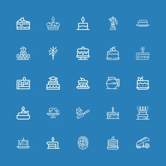 Editable 25 burning icons for web and mobile