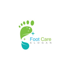 Foot Care Logo Template Design Vector, Emblem, Concept Design, Creative Symbol, Icon