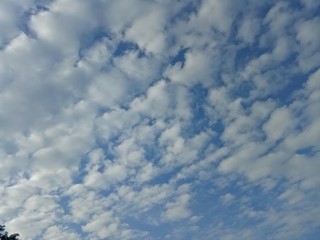Blue sky background with clouds